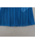 Dolce & Gabbana Elegant Blue Mesh Blouse Top