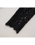 Dolce & Gabbana Elegant Floral Lace Long Sleeve Top