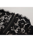 Dolce & Gabbana Elegant Floral Lace Long Sleeve Top