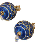 Dolce & Gabbana Elegant Dangling Crystal Christmas Ball Earrings