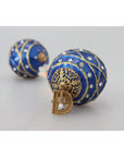 Dolce & Gabbana Elegant Dangling Crystal Christmas Ball Earrings