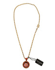 Dolce & Gabbana Elegant Gold Charm Chain Necklace