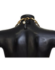 Dolce & Gabbana Elegant Faux Pearl Embellished Gold Choker