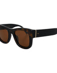 Dolce & Gabbana Chic Brown Acetate Sunglasses