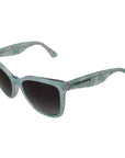 Dolce & Gabbana Elegant Blue Lace Detail Sunglasses
