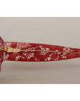 Dolce & Gabbana Elegant Red Lace Detail Sunglasses
