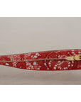 Dolce & Gabbana Elegant Red Lace Detail Sunglasses