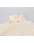 Dolce & Gabbana Ivory Turtleneck Wool Blend Sweater