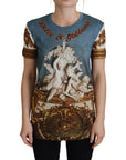 Dolce & Gabbana Chic Angel Print Casual Cotton Tee