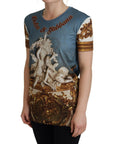 Dolce & Gabbana Chic Angel Print Casual Cotton Tee