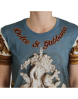 Dolce & Gabbana Chic Angel Print Casual Cotton Tee