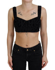 Dolce & Gabbana Elegant Black Cotton Blend Bustier Corset Top