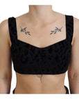 Dolce & Gabbana Elegant Black Cotton Blend Bustier Corset Top