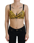 Dolce & Gabbana Chic Leopard Print Sleeveless Corset Top