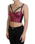 Dolce & Gabbana Leopard Print Bustier Corset Top