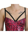 Dolce & Gabbana Leopard Print Bustier Corset Top