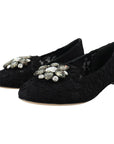 Dolce & Gabbana Elegant Floral Lace Flat Vally Shoes
