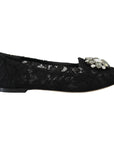 Dolce & Gabbana Elegant Floral Lace Flat Vally Shoes