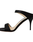 Prada Elegant Black Leather Heels Pumps