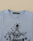 Dolce & Gabbana Elegant Light Blue Cotton Tee