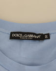 Dolce & Gabbana Elegant Light Blue Cotton Tee