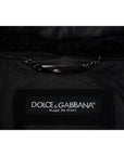 Dolce & Gabbana Chic Black Leather Silk-Lined Jacket