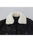 Dolce & Gabbana Elegant Black Leather Bomber Jacket
