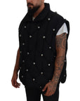 Dolce & Gabbana Elegant Black Sleeveless Vest Jacket