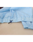 Dolce & Gabbana Elegant Hooded Blue Jacket - Full Zipper Closure