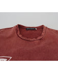 Dolce & Gabbana Elegant Maroon Printed Cotton Tee