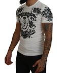 Dolce & Gabbana Elegant Floral Crown Tee
