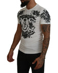 Dolce & Gabbana Elegant Floral Crown Tee