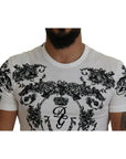 Dolce & Gabbana Elegant Floral Crown Tee