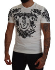Dolce & Gabbana Elegant Floral Crown Tee