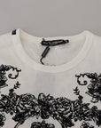 Dolce & Gabbana Elegant Floral Crown Tee