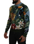 Dolce & Gabbana Jungle Embroidered Wool Silk Sweater