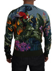 Dolce & Gabbana Jungle Embroidered Wool Silk Sweater