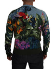 Dolce & Gabbana Jungle Embroidered Wool Silk Sweater
