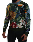 Dolce & Gabbana Jungle Embroidered Wool Silk Sweater