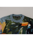 Dolce & Gabbana Jungle Embroidered Wool Silk Sweater