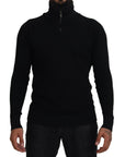 Dolce & Gabbana Elegant Silk Blend Black Pullover Sweater