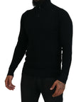 Dolce & Gabbana Elegant Silk Blend Black Pullover Sweater