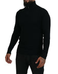 Dolce & Gabbana Elegant Silk Blend Black Pullover Sweater