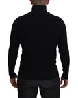 Dolce & Gabbana Elegant Silk Blend Black Pullover Sweater