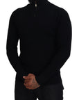 Dolce & Gabbana Elegant Silk Blend Black Pullover Sweater