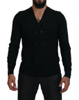 Dolce & Gabbana Elegant Black Cashmere Cardigan Sweater