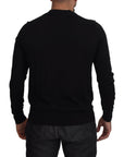 Dolce & Gabbana Elegant Black Cashmere Cardigan Sweater