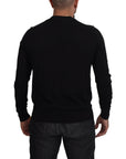 Dolce & Gabbana Elegant Black Cashmere Cardigan Sweater