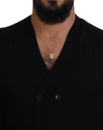 Dolce & Gabbana Elegant Black Cashmere Cardigan Sweater