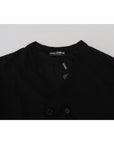Dolce & Gabbana Elegant Black Cashmere Cardigan Sweater